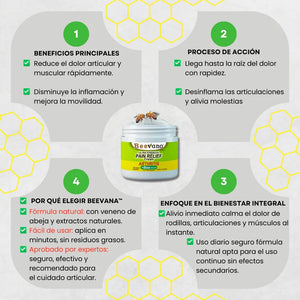 Beevana x 2 Unidades - Crema Para dolores y articulaciones Original